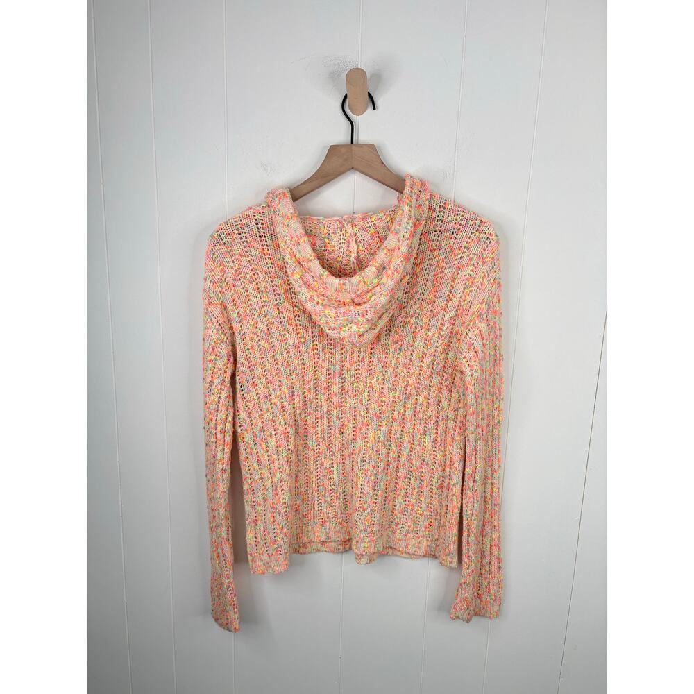 🧺 5 for $25 Sale Lisa Todd Skittles Confetti Knit Hoodie Sweater Size XS Orange - Picture 8 of 11
